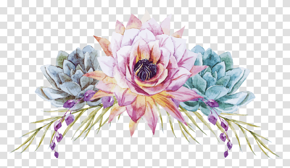Flower Watercolor Vector Design Watercolor Flowers Vector, Dahlia, Plant, Floral Design, Pattern Transparent Png