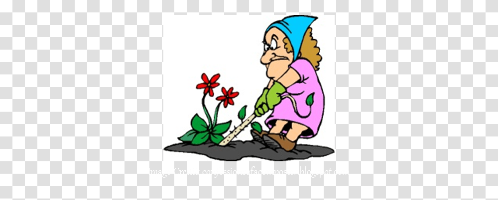 Flower Weeds Cliparts, Elf, Kneeling, Cleaning Transparent Png