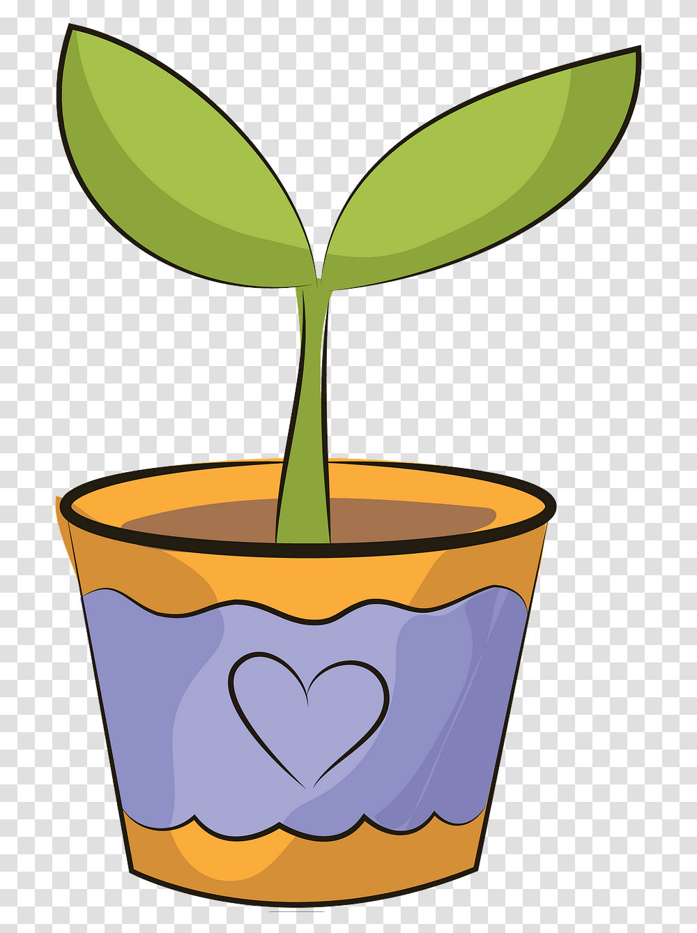Flower Wit Pot Clipart, Bucket, Plant, Seed, Grain Transparent Png