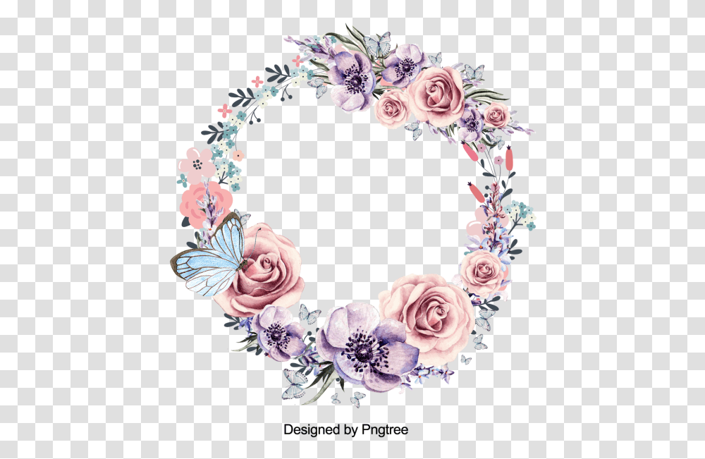 Flower Wreath, Floral Design, Pattern Transparent Png