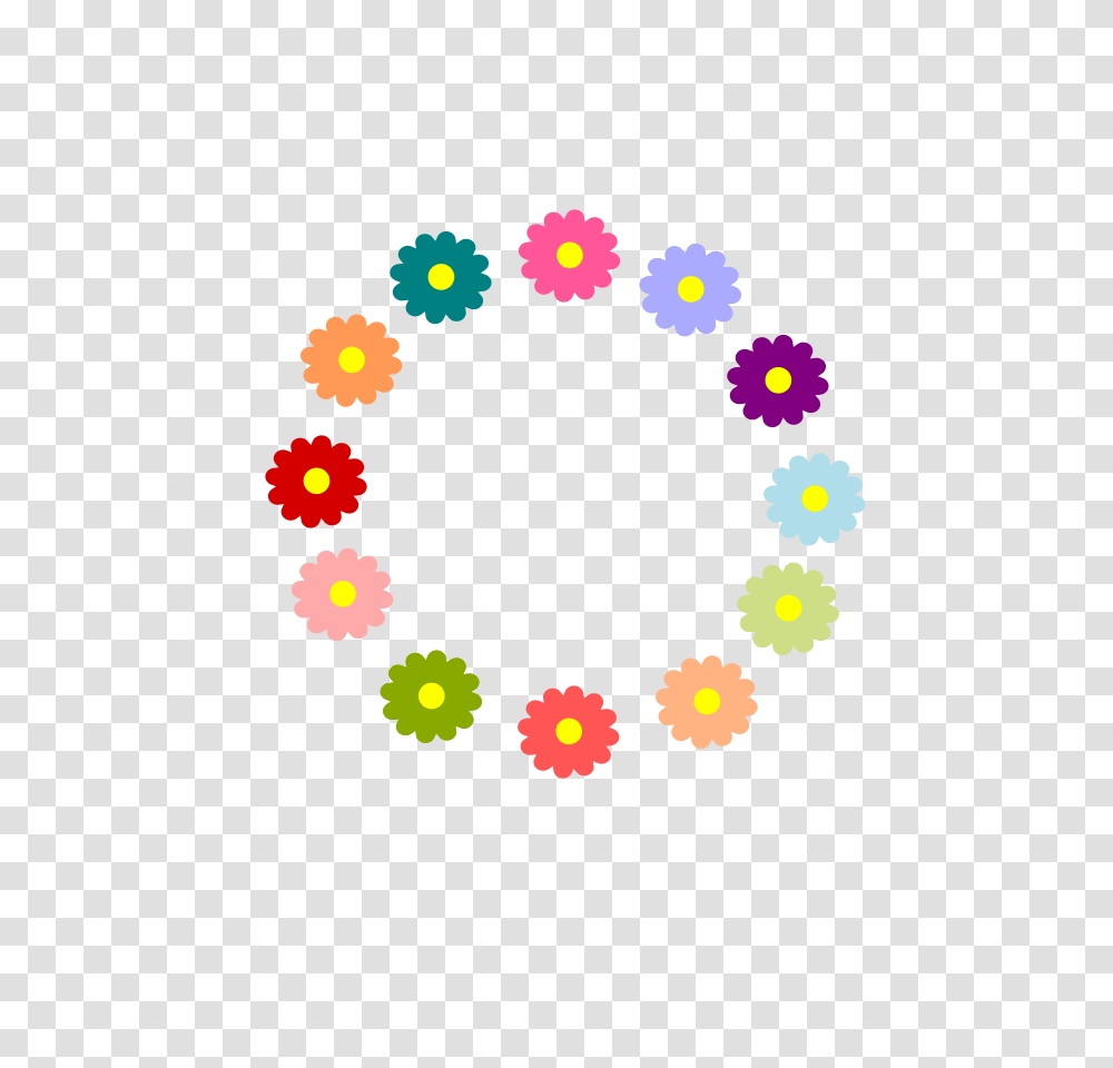 Flower Wreath Free, Pattern, Rug Transparent Png