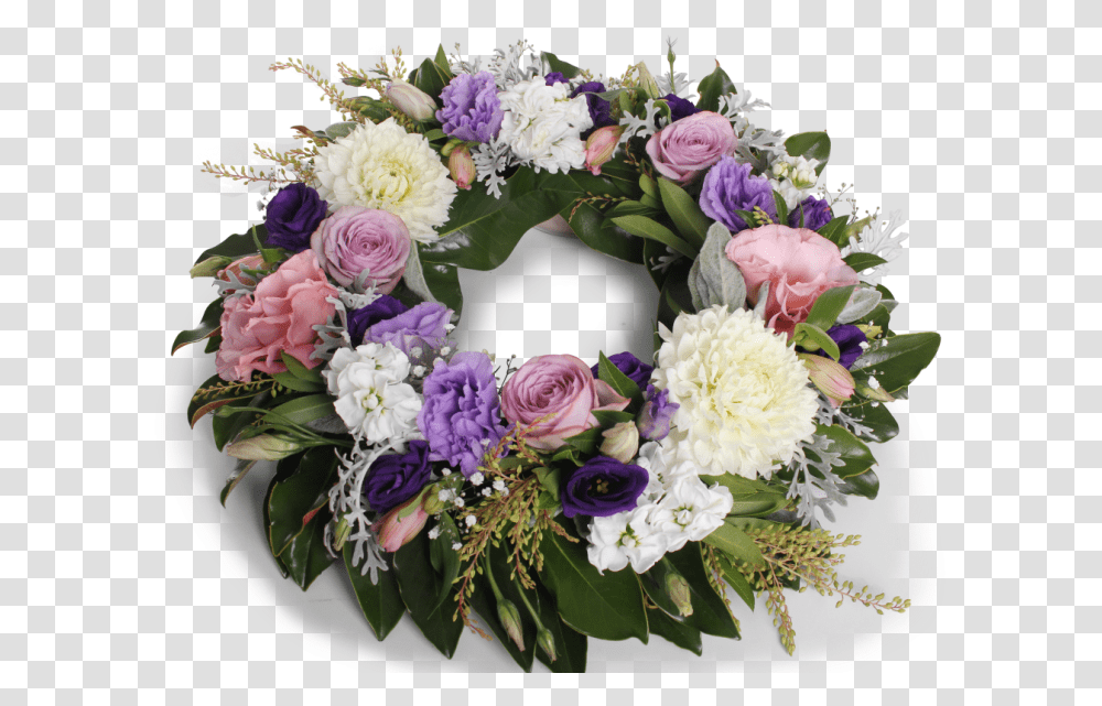 Flower Wreath Funeral Flowers Cream, Floral Design, Pattern, Graphics, Art Transparent Png
