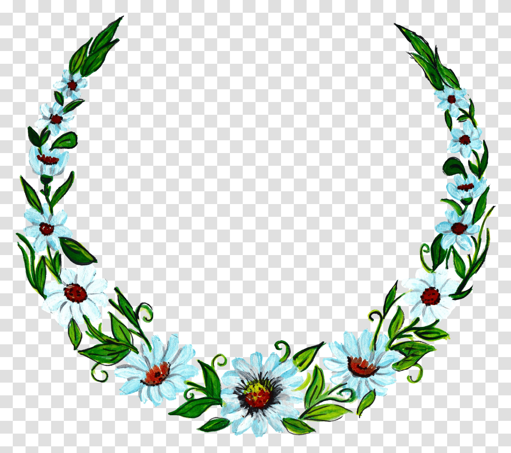 Flower Wreath Painting Vol2 Onlygfxcom Flower Wreath Background, Plant, Blossom, Floral Design, Pattern Transparent Png