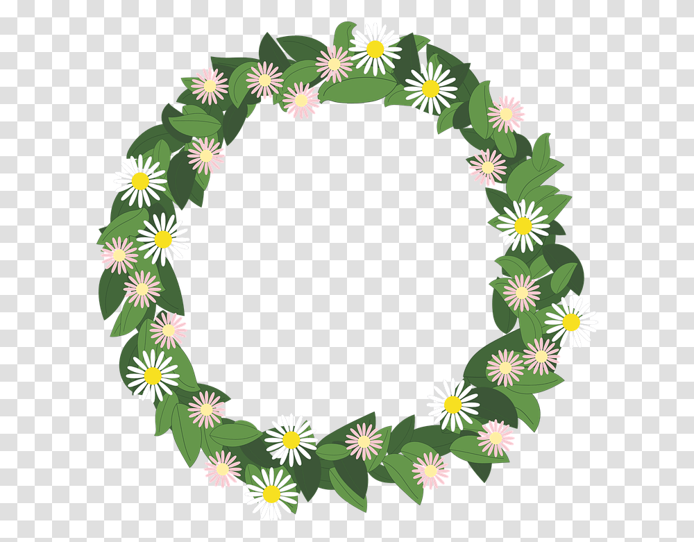 Flower Wreath Rim Prskrage Gambar Karangan Bunga, Graphics, Art, Floral Design, Pattern Transparent Png