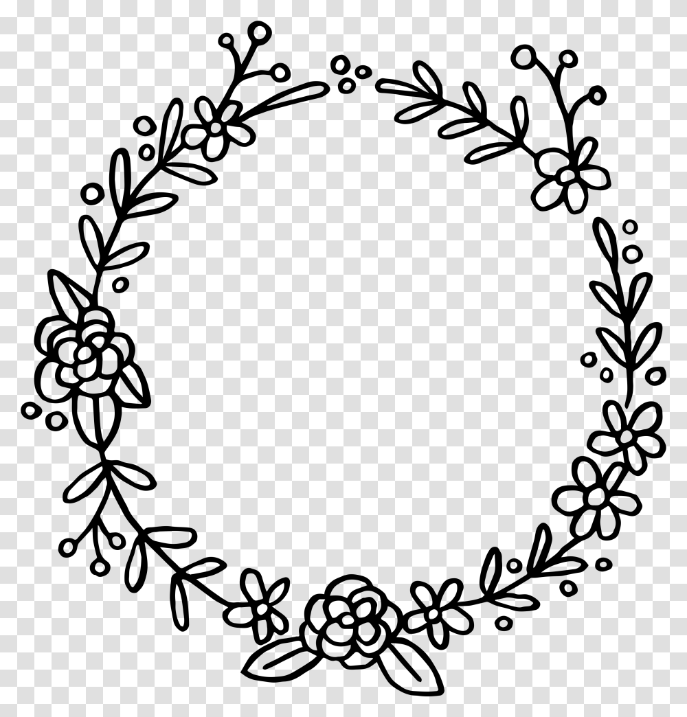 Flower Wreath Svg Free, Gray, World Of Warcraft Transparent Png