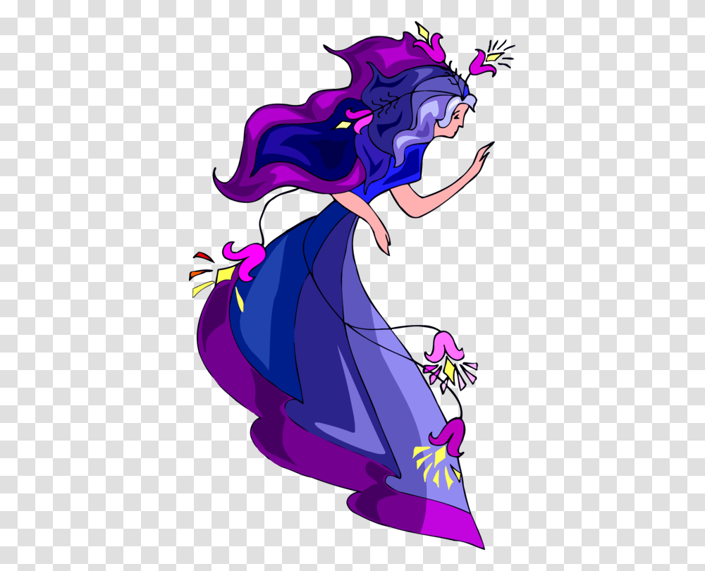 Flowerartsupervillain Cartoon, Purple, Modern Art Transparent Png