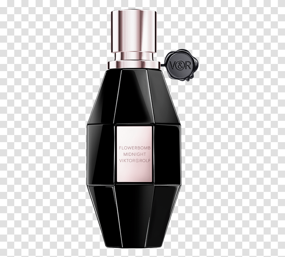 Flowerbomb Midnight, Bottle, Cosmetics, Shaker, Perfume Transparent Png