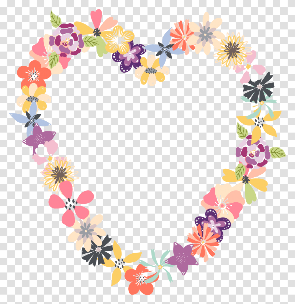 Flowered Heart Free Stock Photo HeartHeart, Graphics, Floral Design, Pattern, Wreath Transparent Png