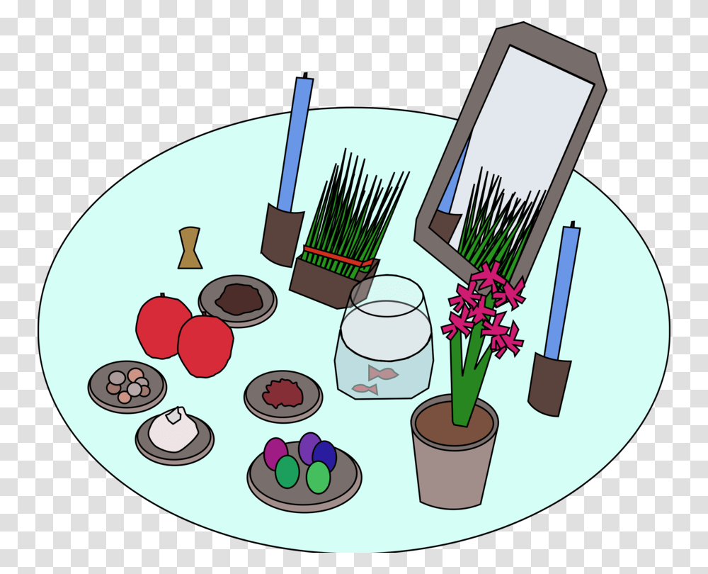 Flowerhaftsinnowruz Haft Sin Clipart, Incense, Tabletop, Furniture, Paint Container Transparent Png