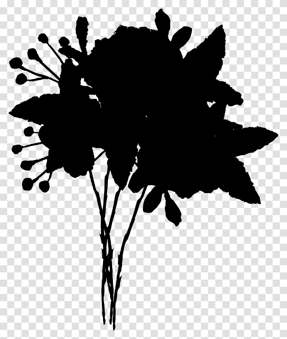 Flowering Plant Silhouette Font Leaf Silhouette, Gray, World Of Warcraft Transparent Png