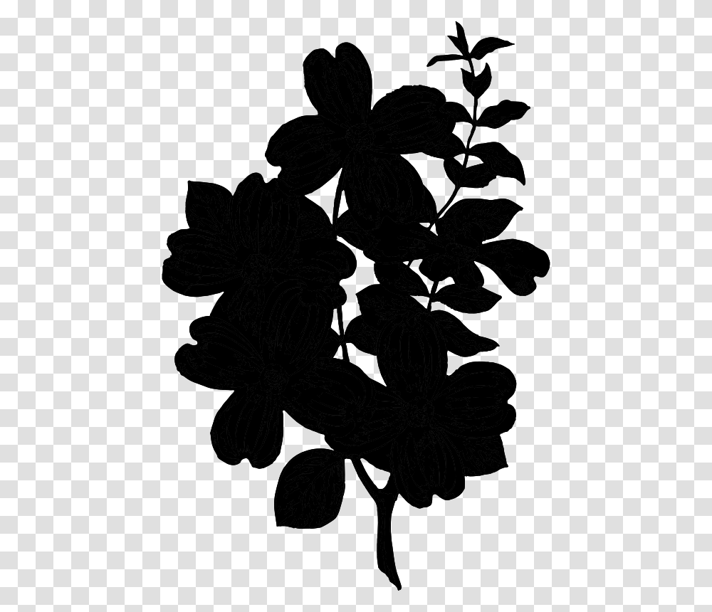Flowering Plant Silhouette Leaf Plants Plant Silhouette, Gray, World Of Warcraft Transparent Png