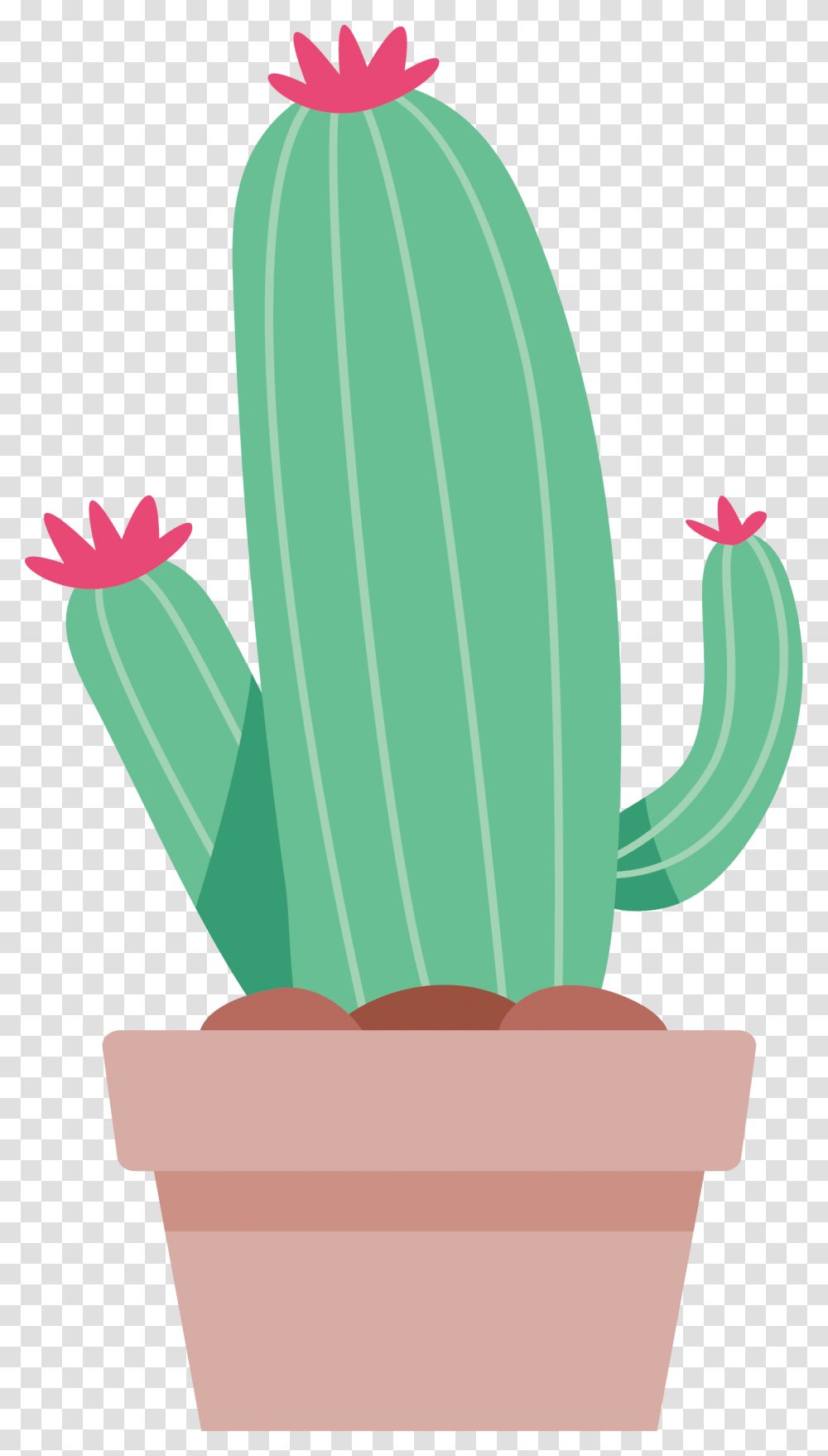 Flowerpots Clipart Lovely, Plant, Cactus, Green, Blossom Transparent Png
