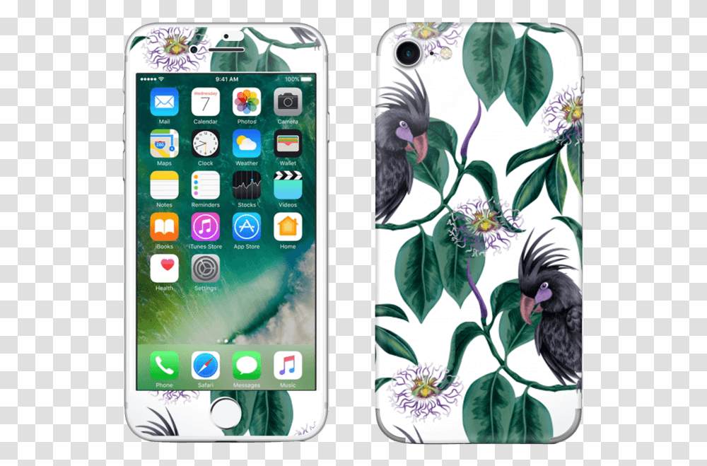 Flowers Amp Cockatoo Skin Iphone Iphone 7 Neuf Or, Mobile Phone, Electronics, Cell Phone, Bird Transparent Png