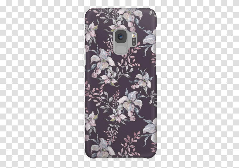 Flowers Amp Purple Case Galaxy, Floral Design, Pattern Transparent Png