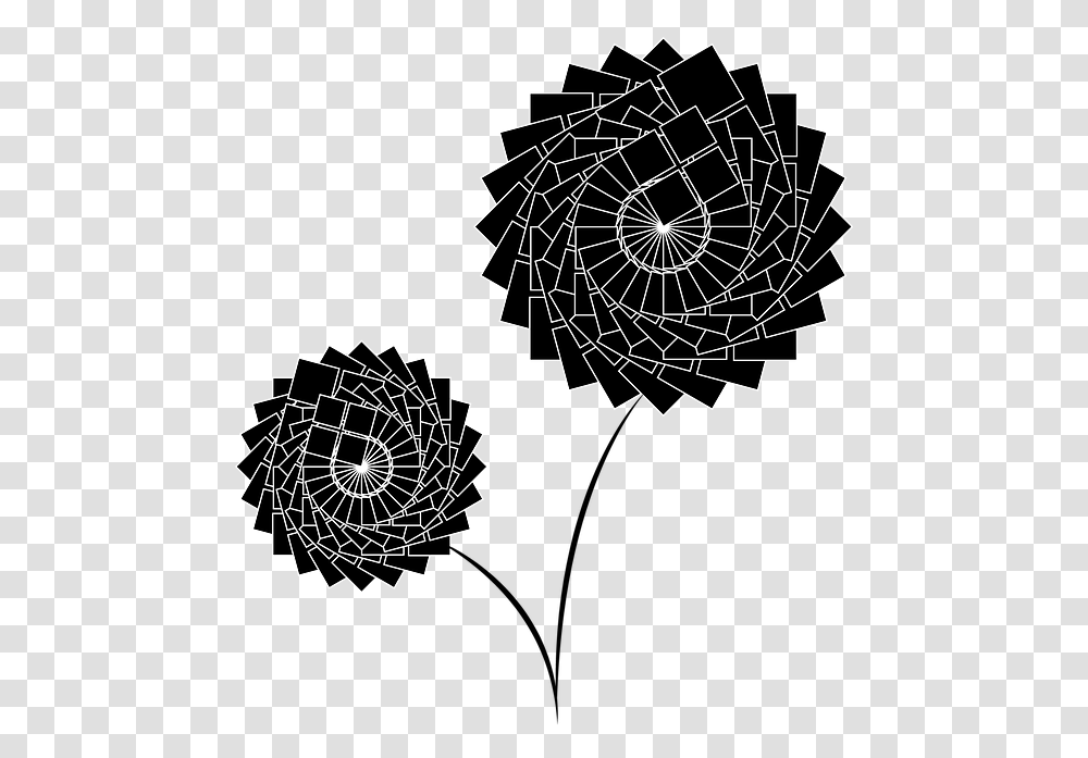 Flowers Black Flowers 2 Bunches Vector Image Vector, Spiral, Coil, Rotor, Machine Transparent Png