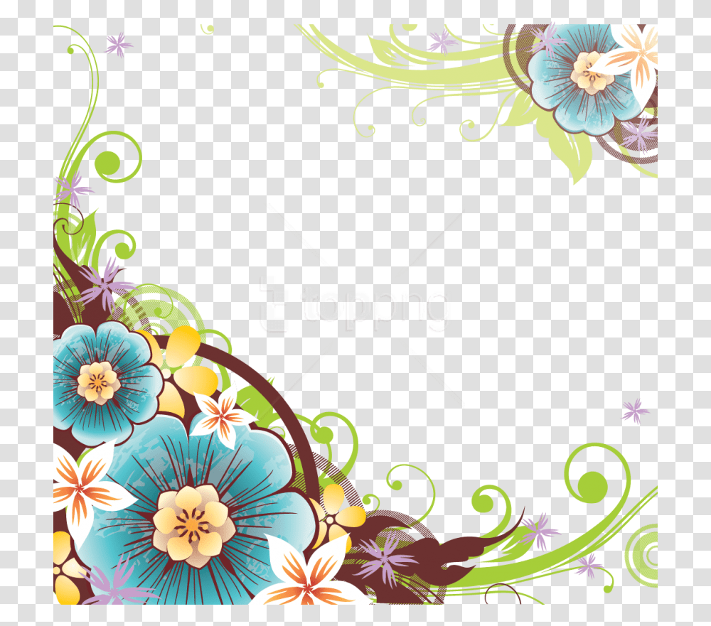 Flowers Border Designs, Floral Design, Pattern Transparent Png