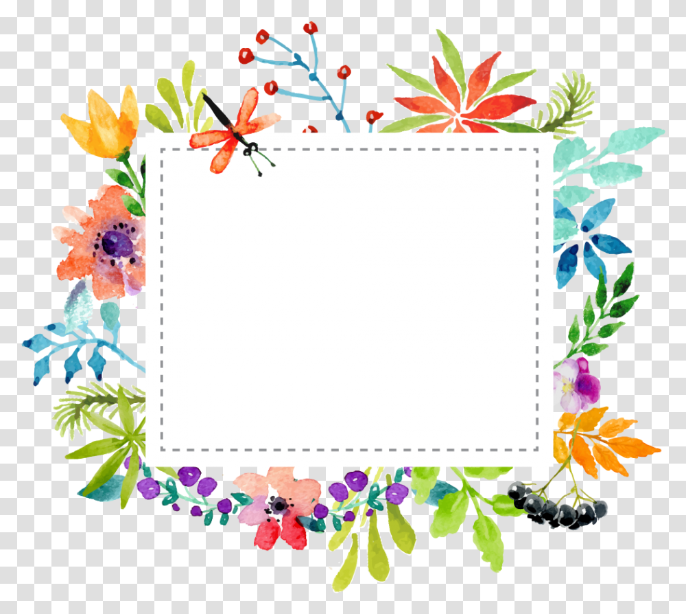 Flowers Border Vector Download Illustration, Leaf, Plant, Graphics, Art Transparent Png