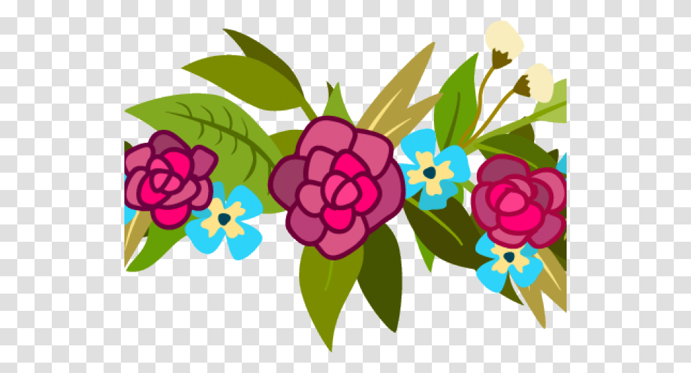 Flowers Borders Clipart Bottom, Floral Design, Pattern, Plant Transparent Png