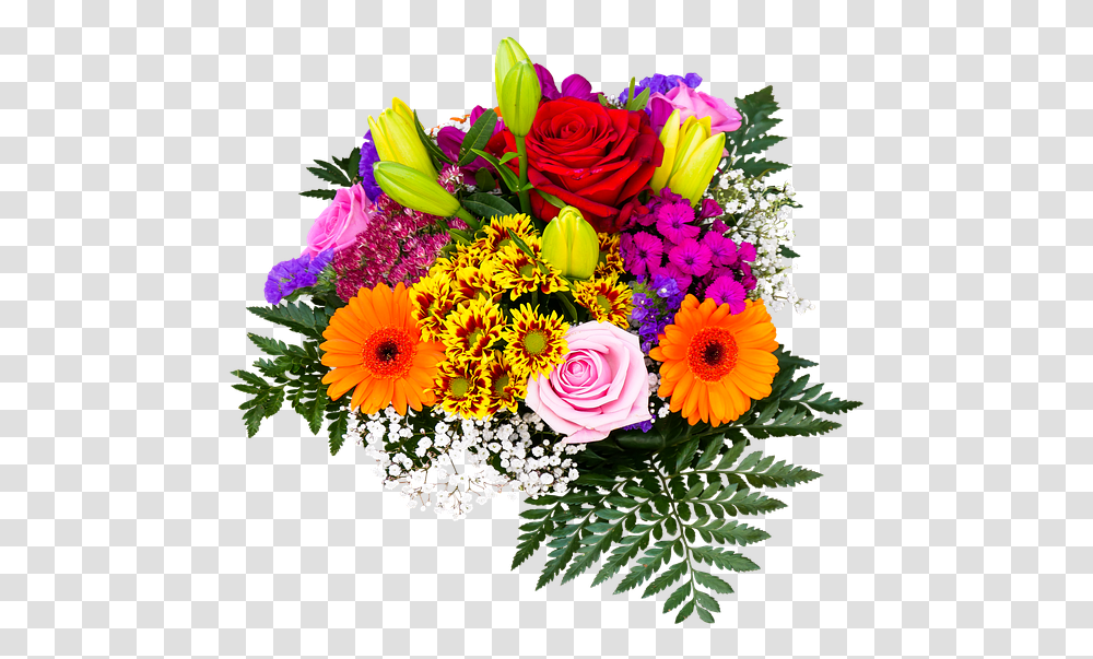 Flowers Bouquet Birthday Bouquet Love Joy Give, Plant, Blossom, Flower Bouquet, Flower Arrangement Transparent Png