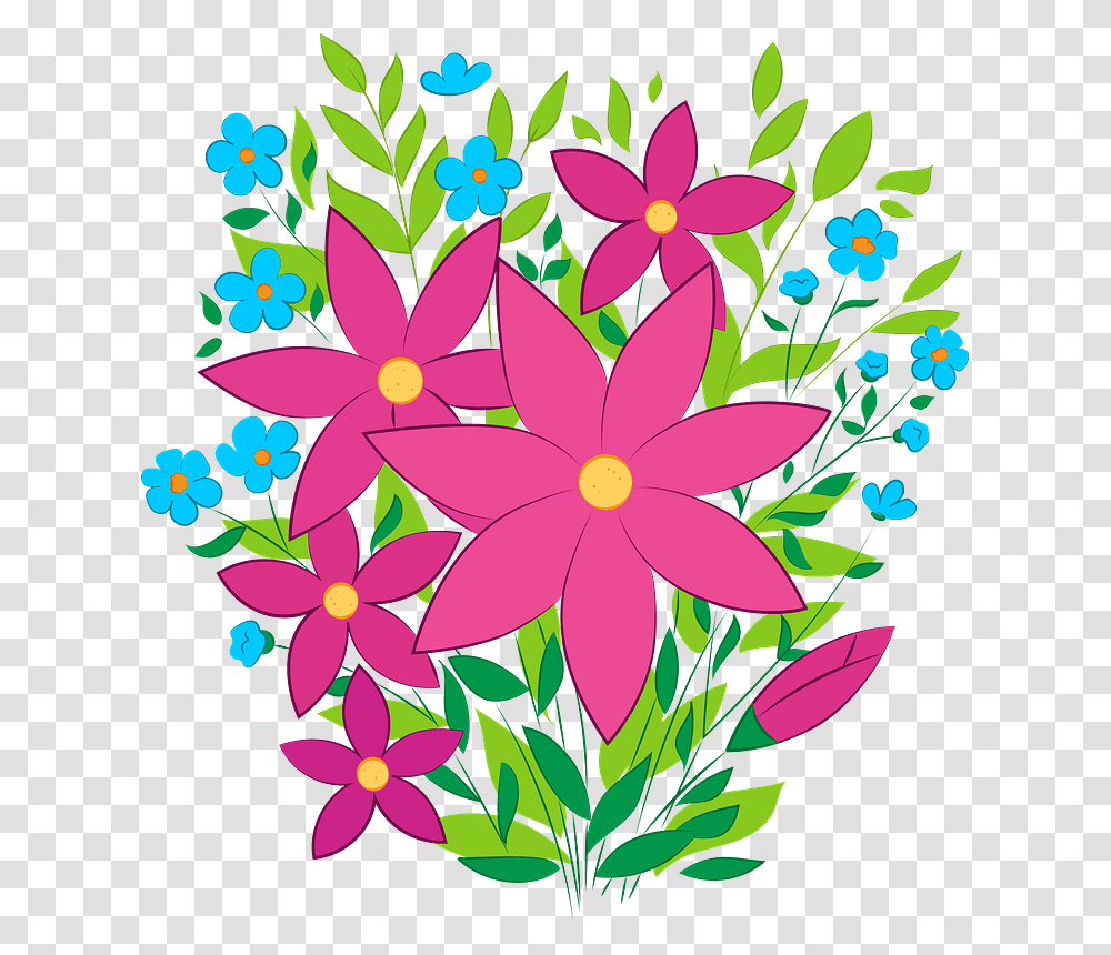 Flowers Bouquet Clipart, Floral Design, Pattern, Painting Transparent Png