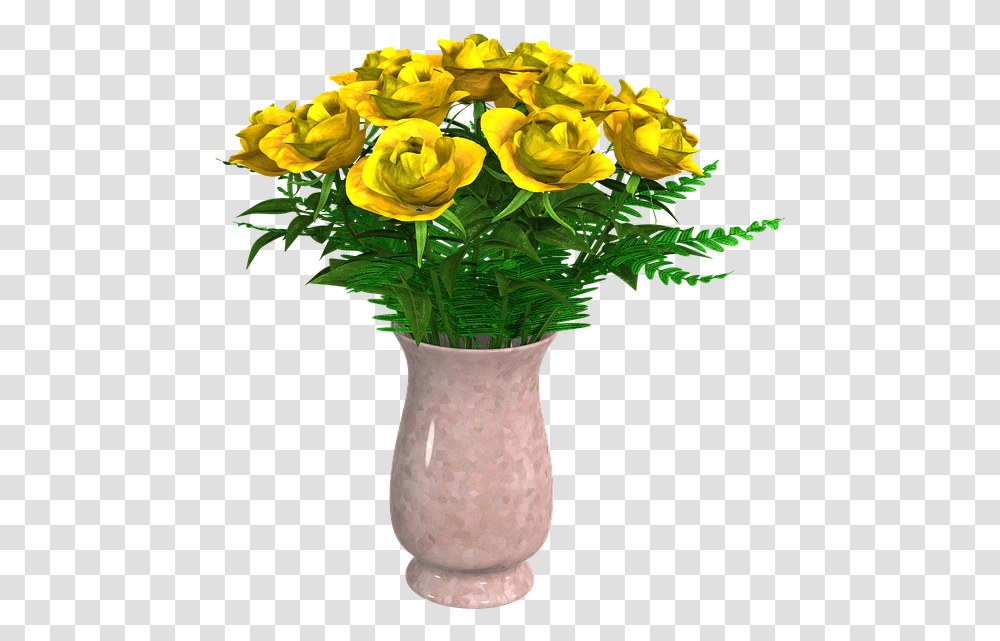 Flowers Bouquet Flower Vase Arrangement Vase Background On Flowers Vase, Plant, Jar, Pottery, Blossom Transparent Png