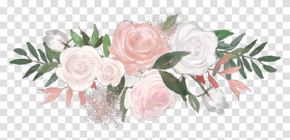 Flowers Clipart Aesthetic Background Watercolor Flower, Plant, Rose, Graphics, Floral Design Transparent Png