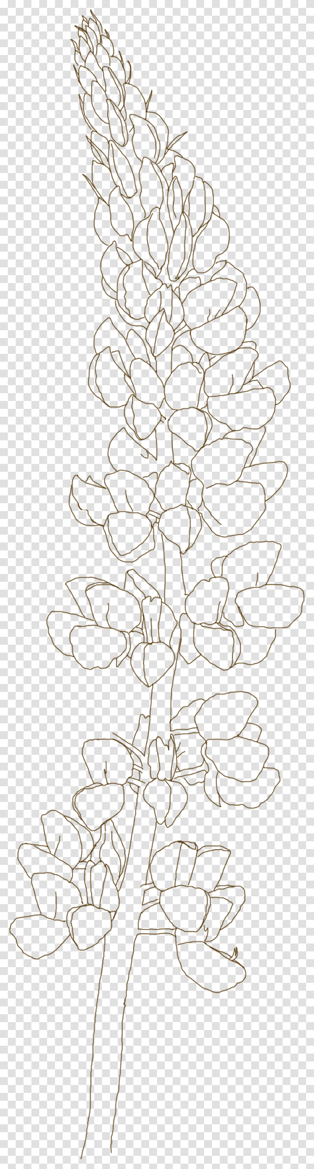 Flowers Clipart Bluebonnet Floral Design, Pattern, Pineapple, Ornament Transparent Png