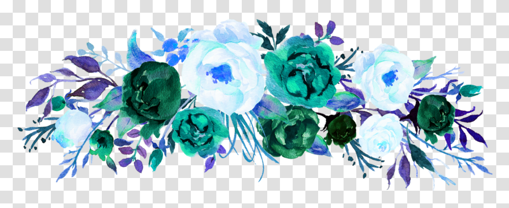 Flowers Crown Tumblr Blue Sticker By Nanitoons Floral Save The Date, Plant, Graphics, Art, Floral Design Transparent Png