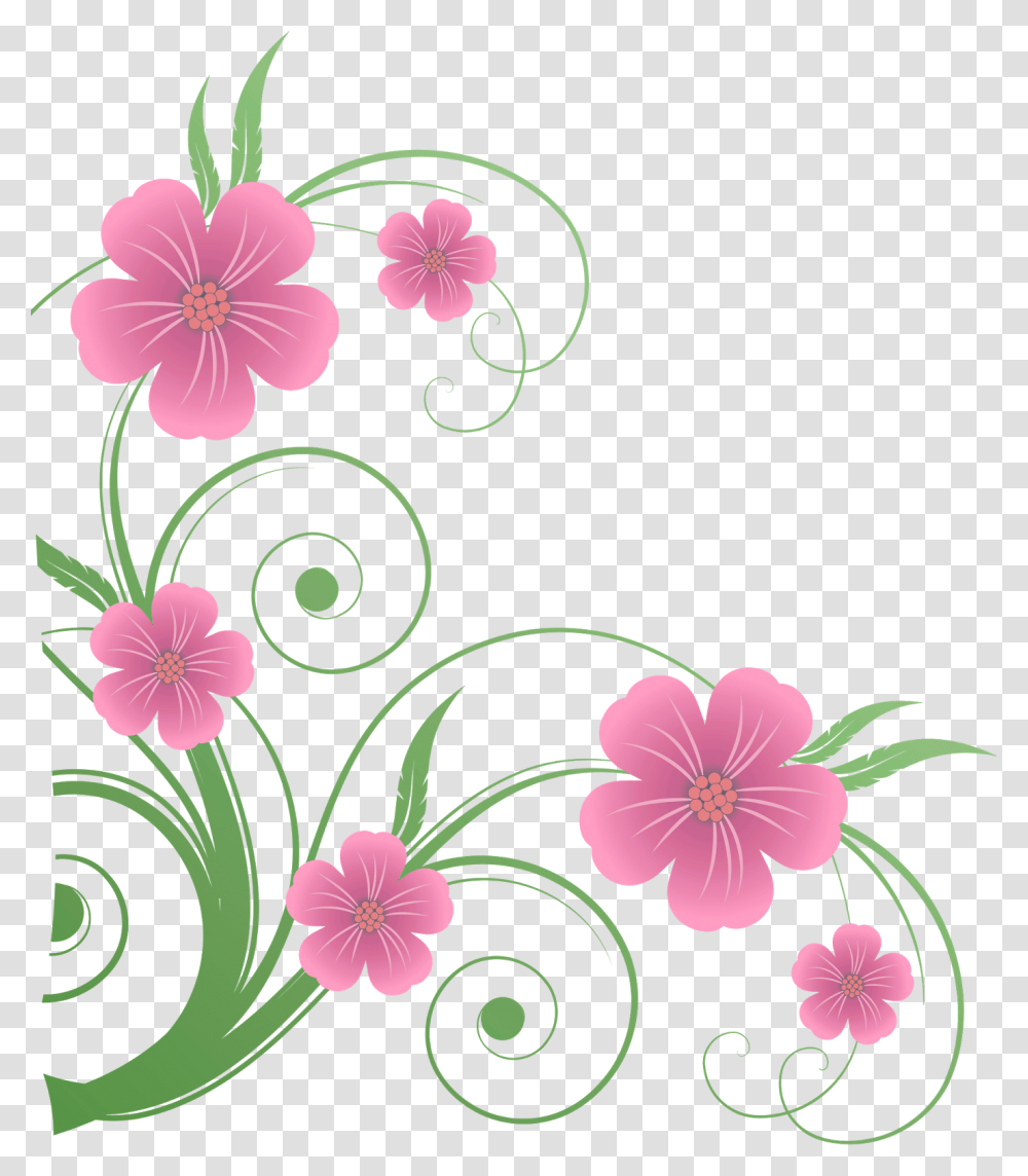 Flowers Decorative Element Clipart Flowers, Floral Design, Pattern, Plant Transparent Png