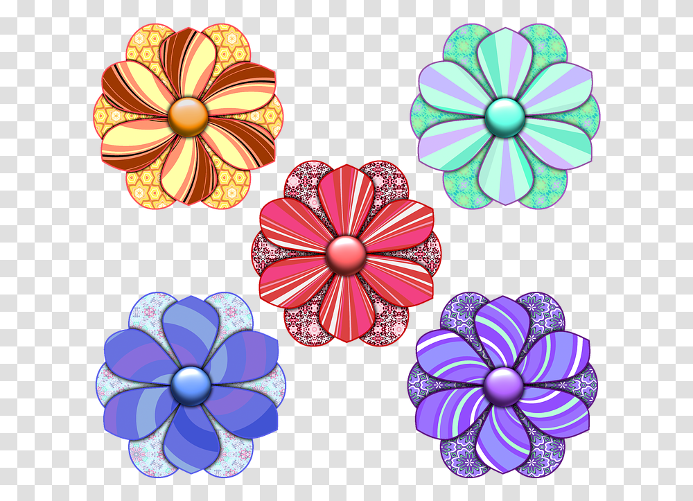 Flowers Design For Scrapbook, Pattern, Floral Design Transparent Png