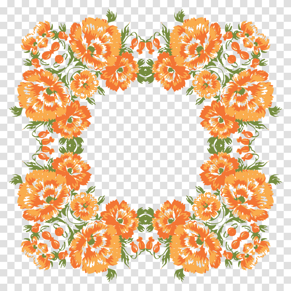 Flowers Design, Rug, Wreath Transparent Png