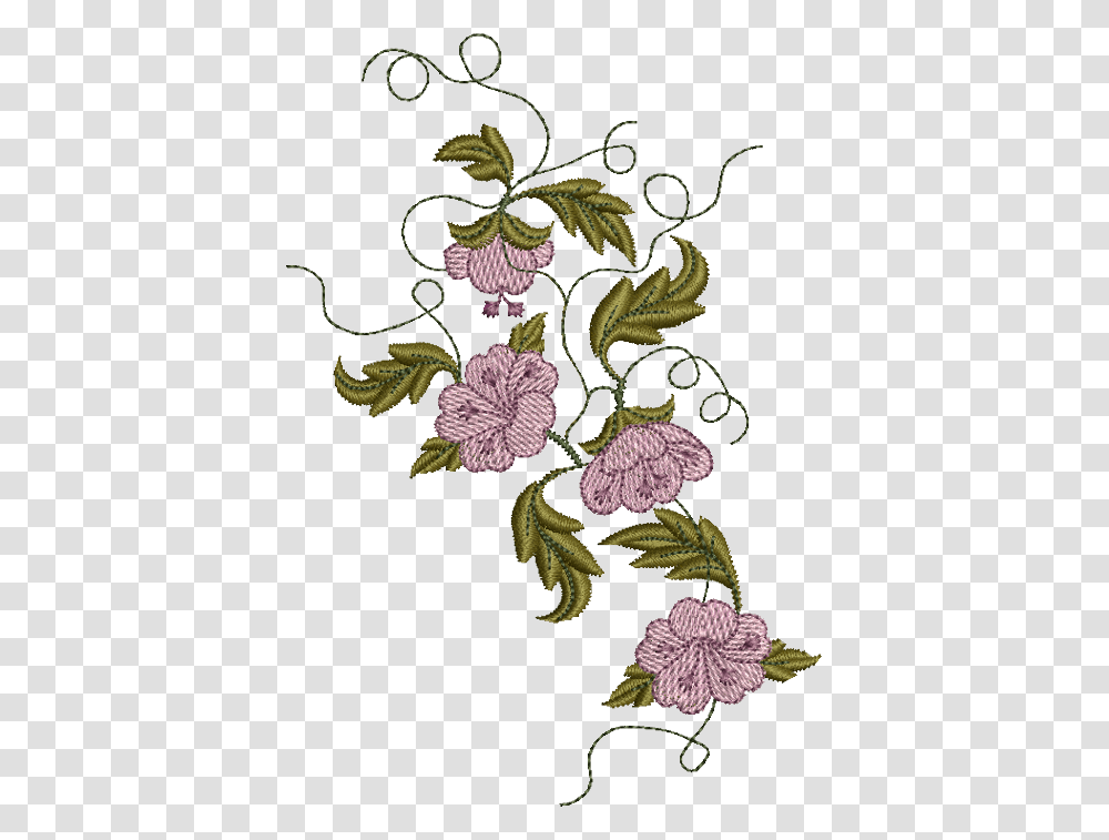 Flowers Embroidery Floral Embroidery, Pattern, Stitch, Floral Design Transparent Png