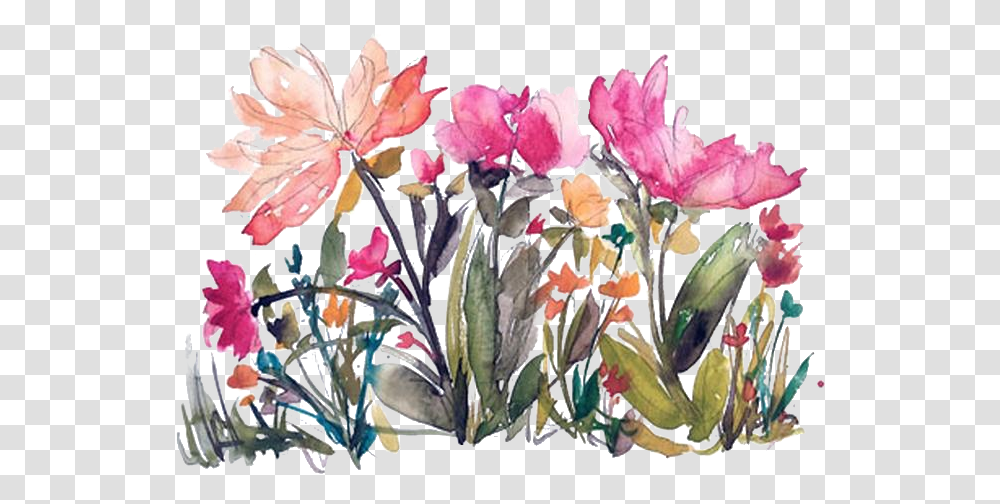 Flowers Floral And Watercolor Image Portable Network Graphics, Plant, Floral Design, Pattern Transparent Png