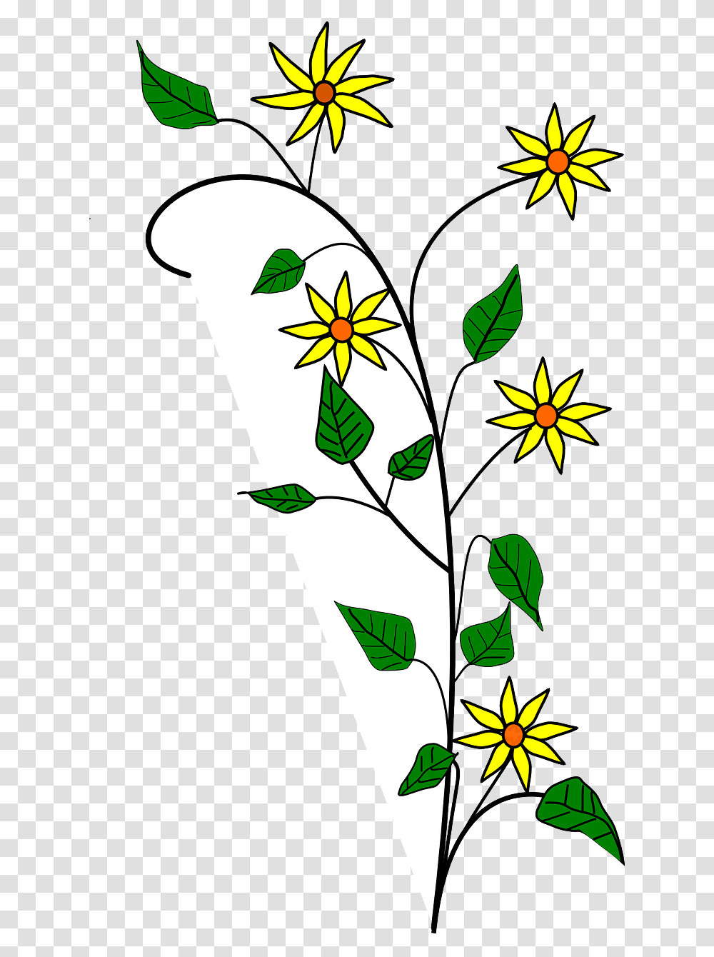 Flowers Floral Clipart Vector Clip Art Online Royalty, Leaf, Plant, Blossom, Petal Transparent Png