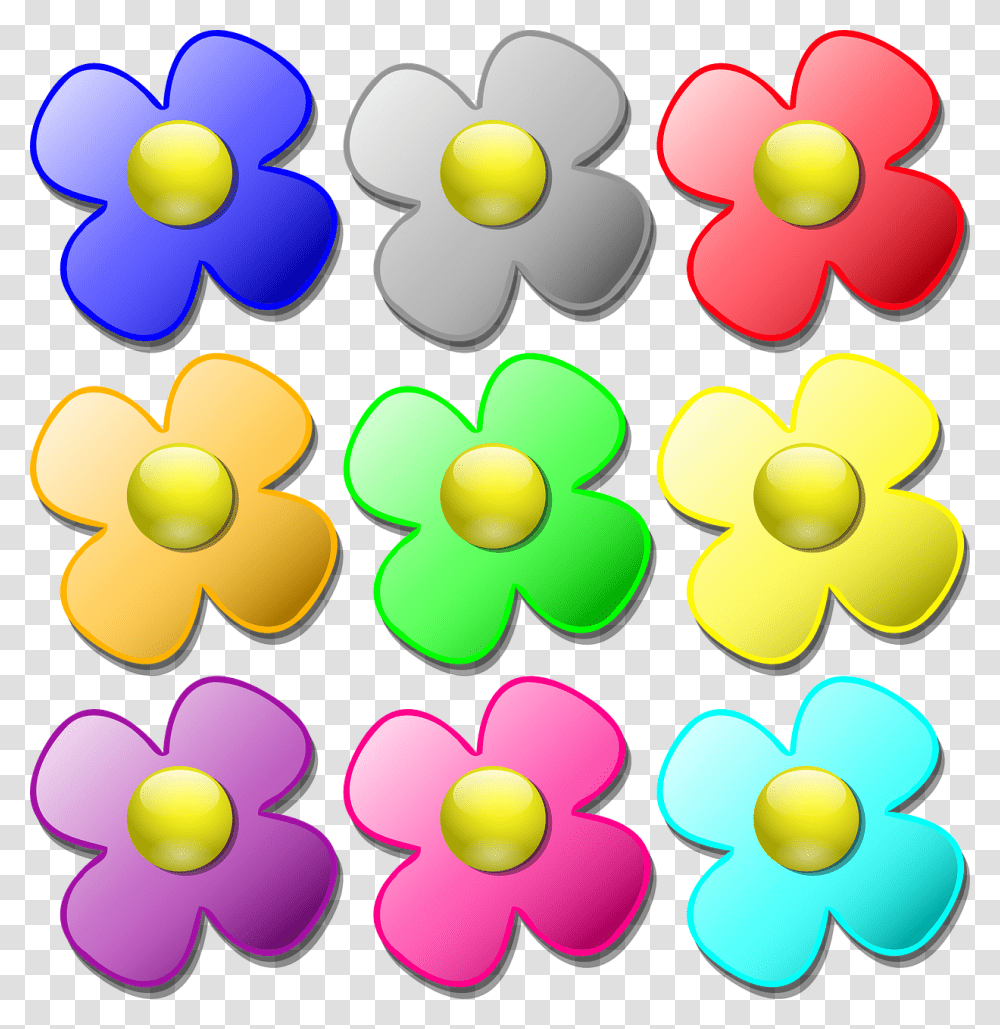 Flowers Floral Designs Free Picture Colored Flowers To Print, Plant, Blossom Transparent Png