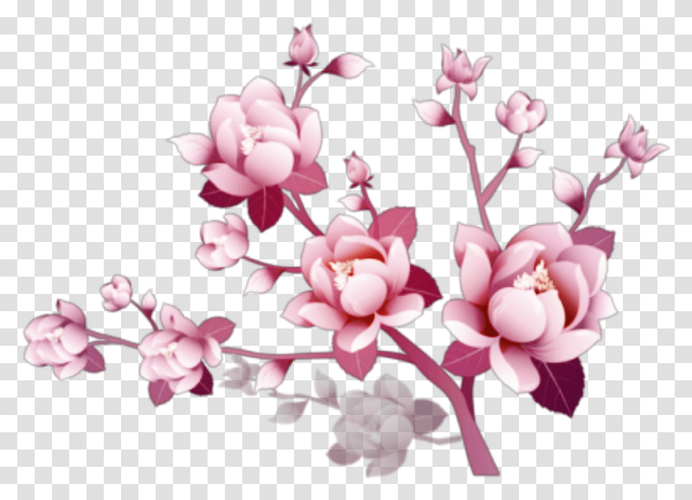 Flowers Flores Branch Rama Branches Ramas Limb Purple Flowers Background, Plant, Blossom, Cherry Blossom, Hat Transparent Png