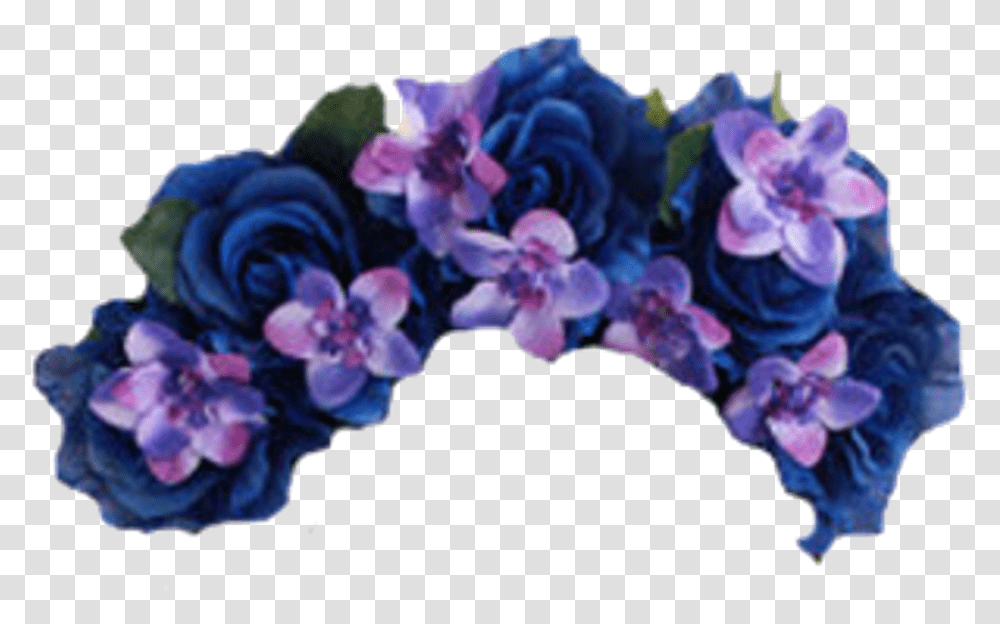 Flowers Flower Floral Crowns Crown Blue Flower Crown, Plant, Blossom, Purple, Hair Slide Transparent Png