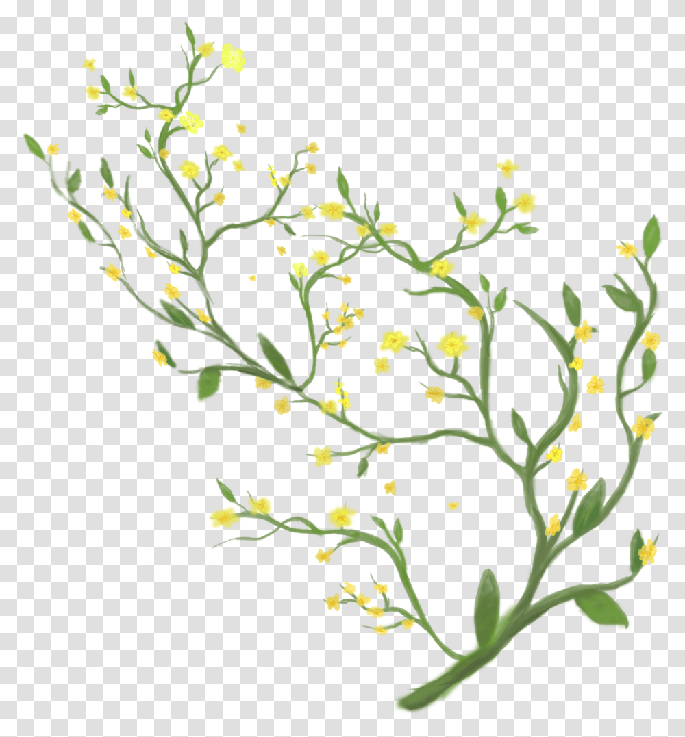 Flowers Fresh Leaves And Psd Illustration, Plant, Blossom, Produce, Food Transparent Png