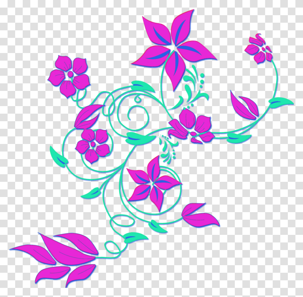 Flowers In Flowers, Floral Design, Pattern Transparent Png