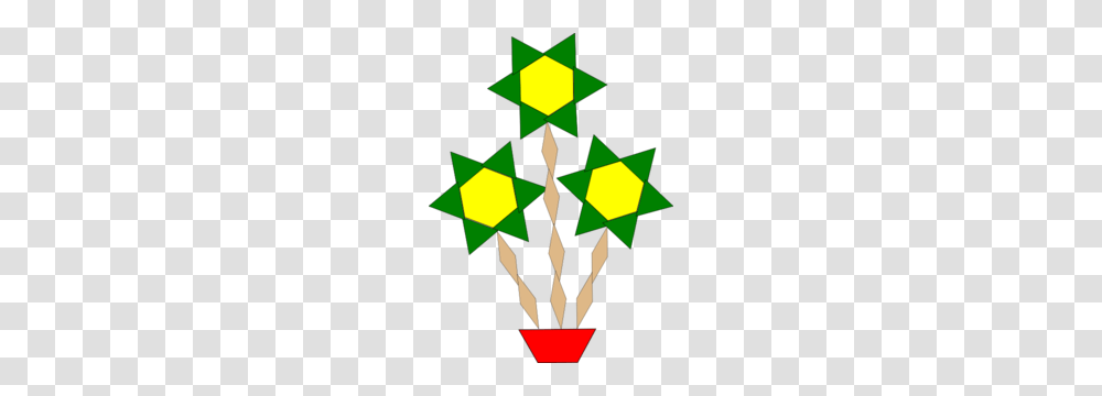 Flowers Made, Star Symbol, Pattern Transparent Png