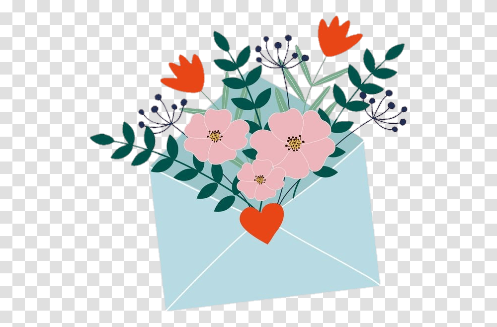 Flowers Mail Post Blue Flower Letter Mail Icon Aesthetic Flowers, Graphics, Art, Floral Design, Pattern Transparent Png