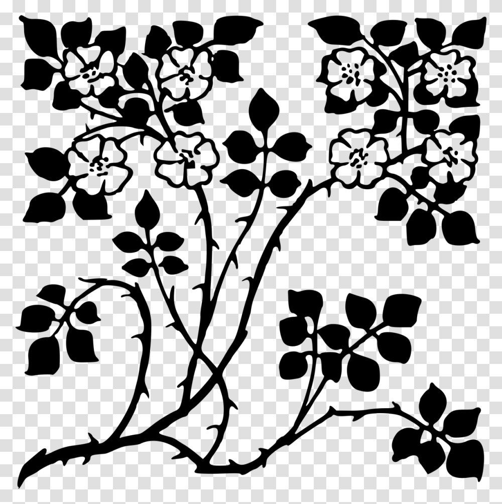 Flowers On A Wall Drawing, Gray, World Of Warcraft Transparent Png