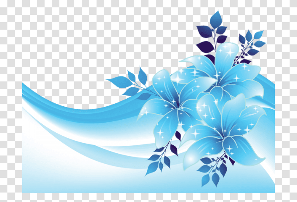 Flowers Paper Background Textured Background Blue Flower Border, Floral Design, Pattern Transparent Png