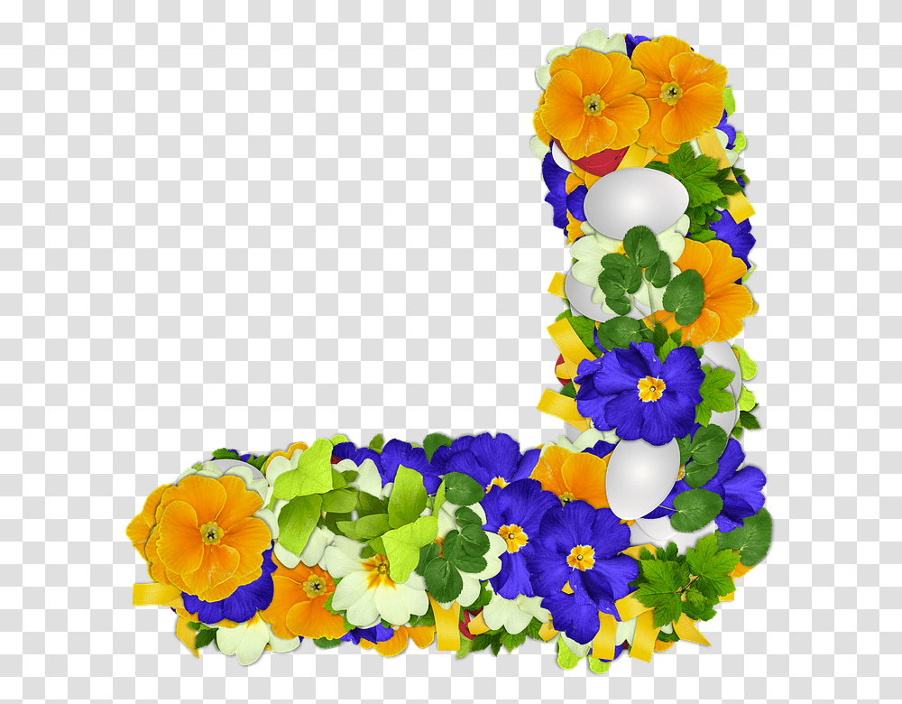 Flowers Primroses Corner Egg Easter Colors Portable Network Graphics, Geranium, Plant, Floral Design Transparent Png