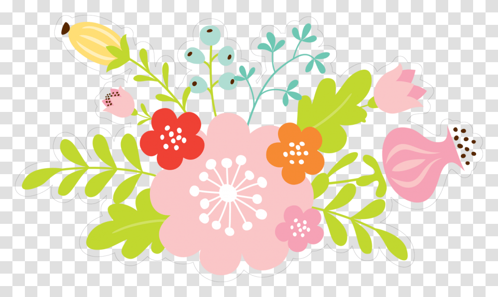 Flowers Print, Floral Design, Pattern Transparent Png