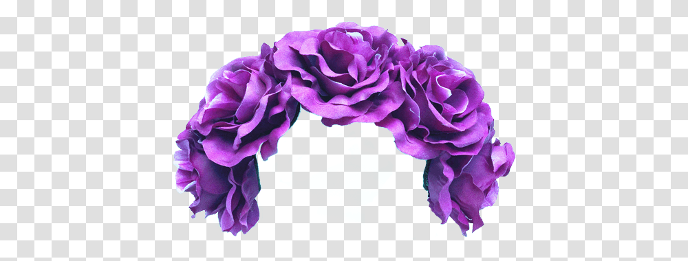 Flowers Purple Flower Crown Dressup Costume Artificial Flower, Geranium, Plant, Blossom, Rose Transparent Png
