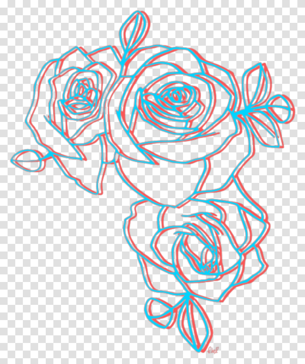 Flowers Tumblr Aesthetic Rose Drawing, Pattern, Modern Art Transparent Png