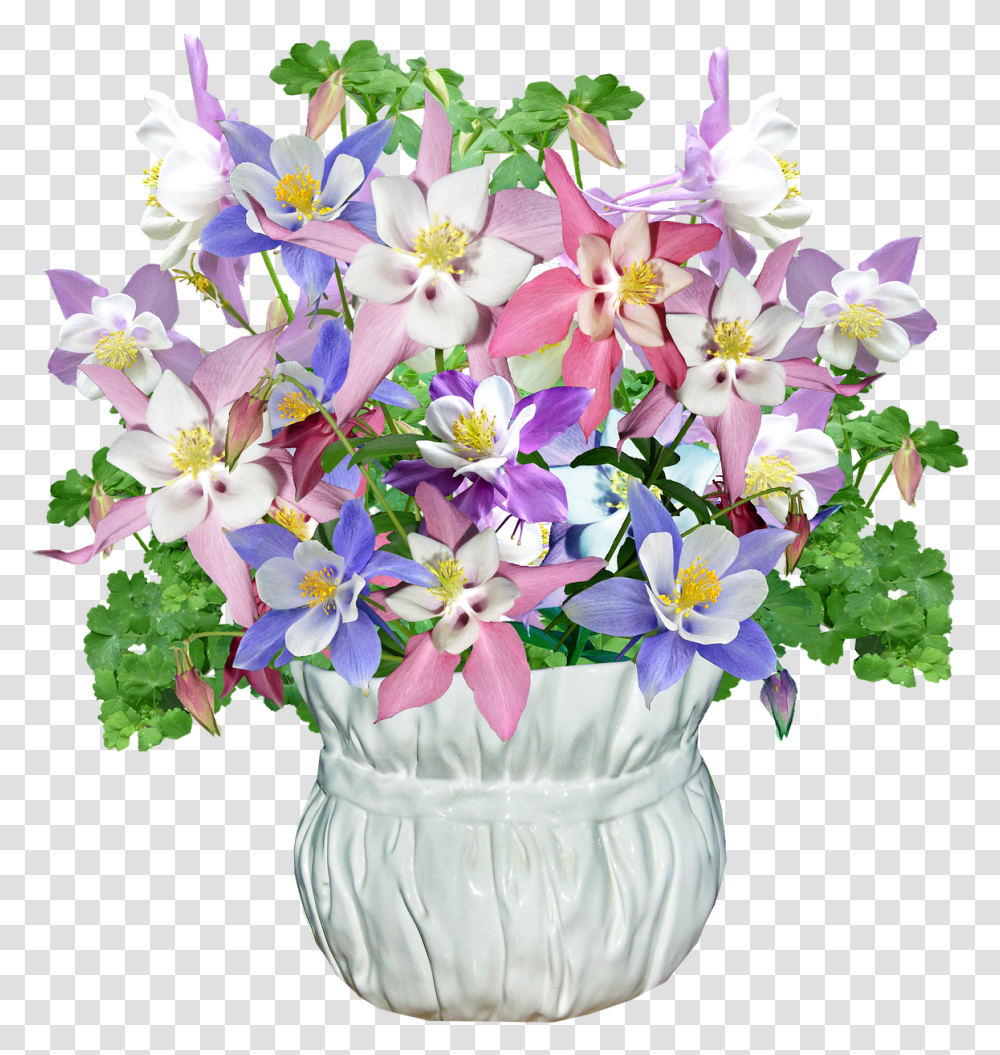 Flowers Vase Spring Free Photo Spring Bourquet Clipart, Plant, Blossom, Flower Arrangement, Flower Bouquet Transparent Png