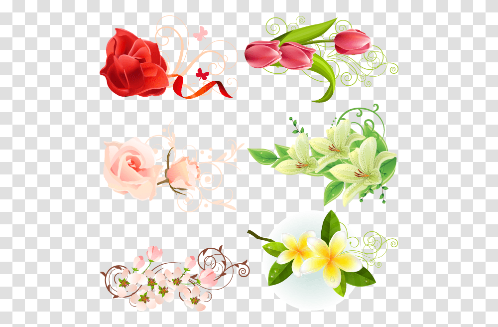 Flowers Vector 01 Png&svg Download Flower Flower Vector Art Free, Graphics, Floral Design, Pattern, Plant Transparent Png