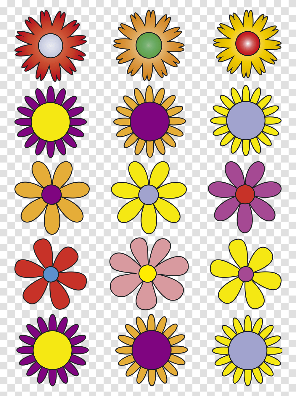 Flowers Vector Flowers Abstract Free Picture Bunga Vektor, Plant, Blossom Transparent Png